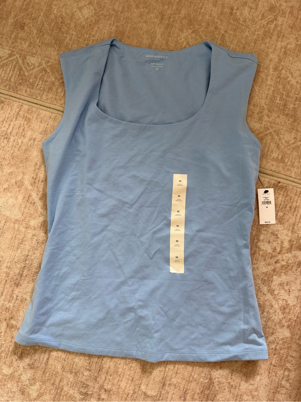 Banana Republic Sky Blue Scoop Neck Tank
